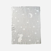 Star Moon Bunny Baby Blanket